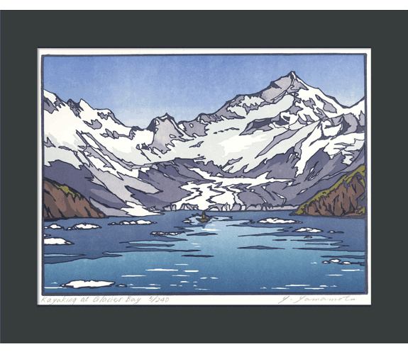 Yoshiko Yamamoto  "Kayaking at Glacier Bay"